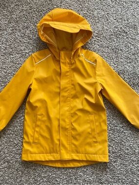 Cat & Jack Yellow Hooded Raincoat for Kids